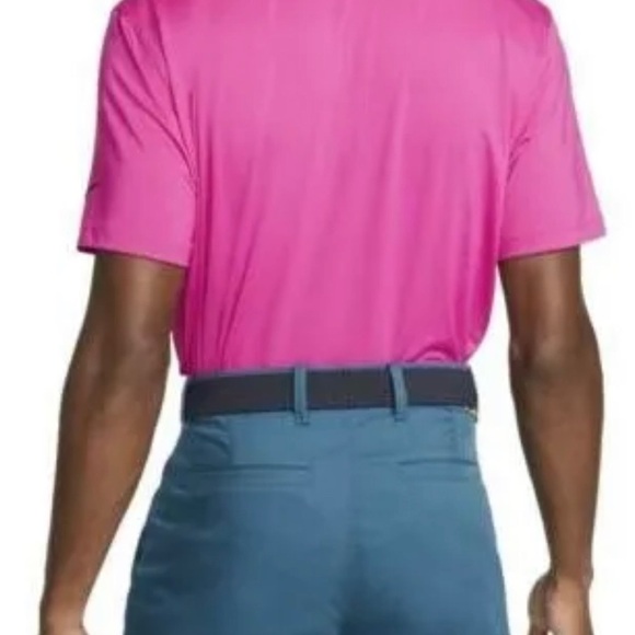 Nike Men's Dri-FIT Vapor Argyle Golf Polo Shirt - DH0609-621 (Pink Black) - XXL - Picture 2 of 5